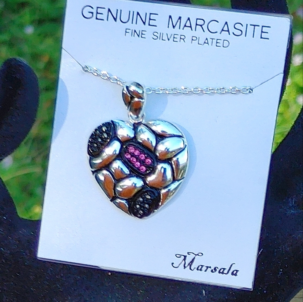 Marsala Women's Heart Necklace